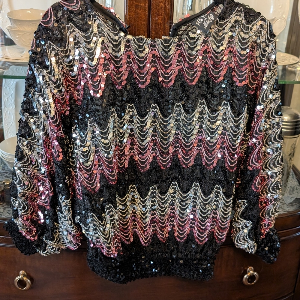 Sequin Zigzag Pattern Top - image 1